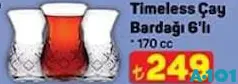 PAŞABAHÇE TİMELESS ÇAY BARDAĞI 6'LI